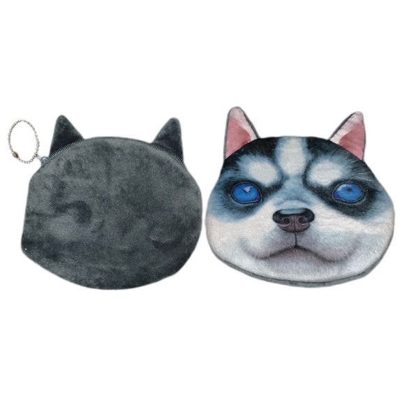 BLUE EYED HUSKY COIN PURSE - Picture 5 of 6